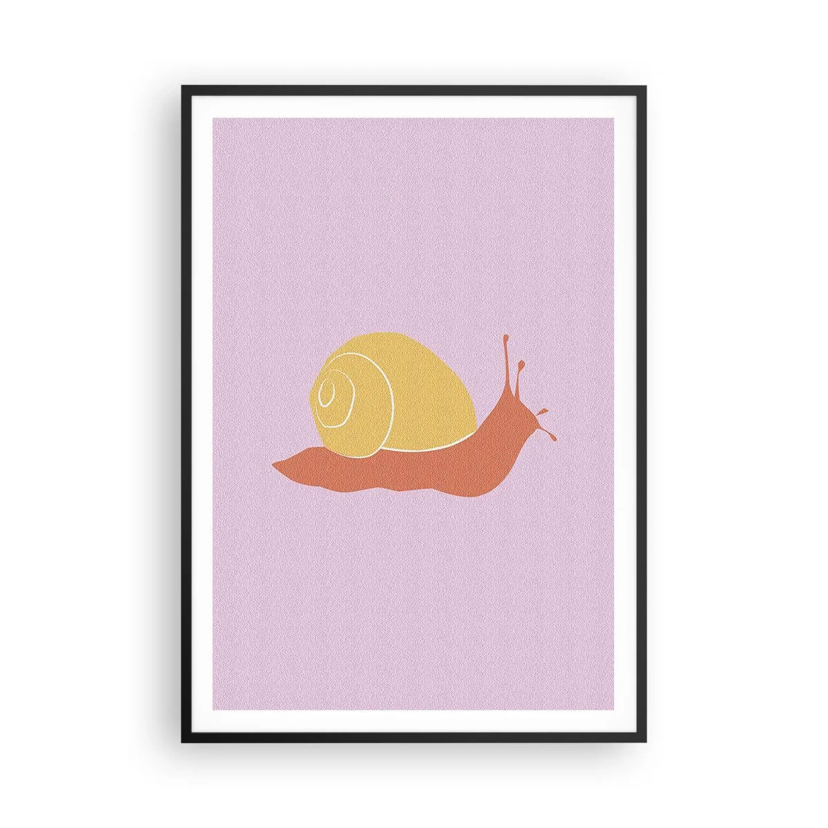 Poster în ramă neagră - Nu e nicio grabă - 70x100 cm