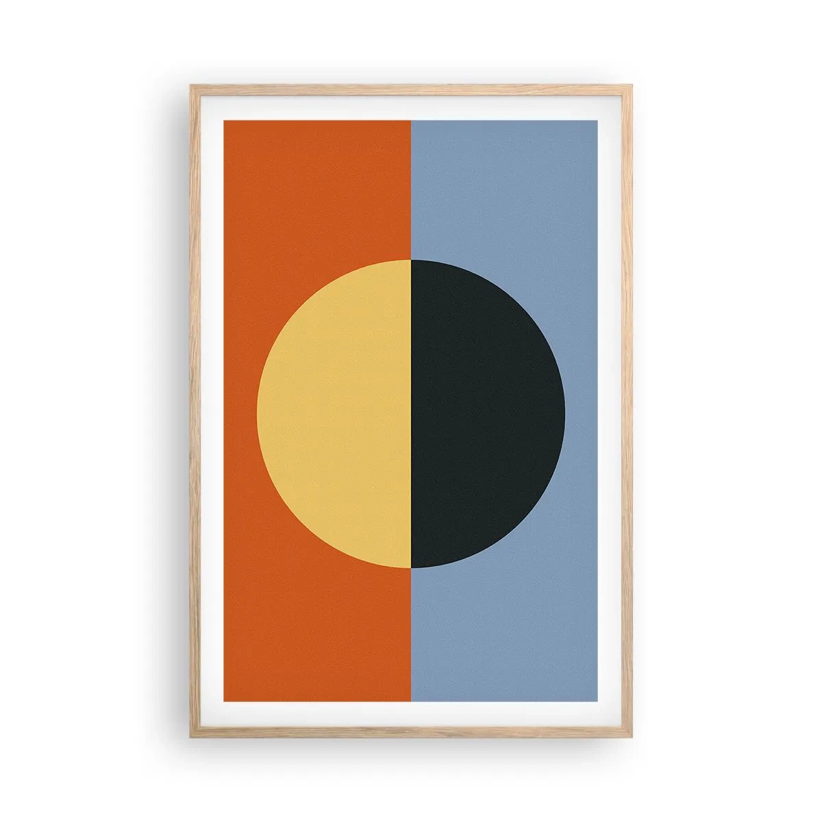 Poster în ramă de stejar deschis - O compoziție de căldură și răcoare - 61x91 cm