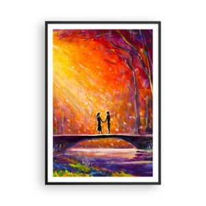 Poster în ramă neagră - Și cerul îi iubește - 70x100 cm