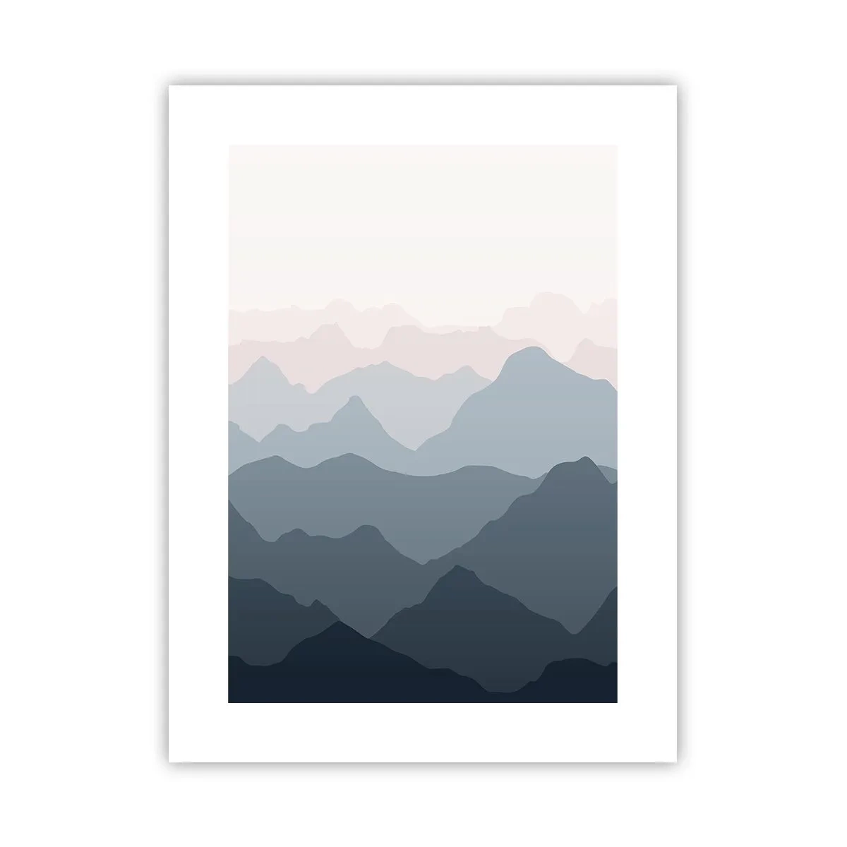 Poster - Valuri de munți - 30x40 cm