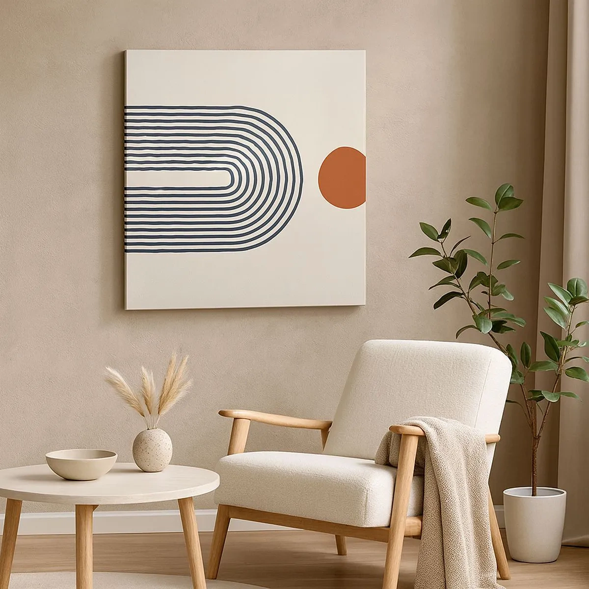 Tablou pe pânză - Magnetismul formelor și al culorilor - 30x30 cm