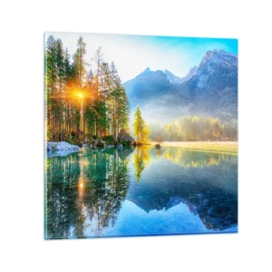 Tablou pe sticlă - Maiestate și dulceață - 30x30 cm