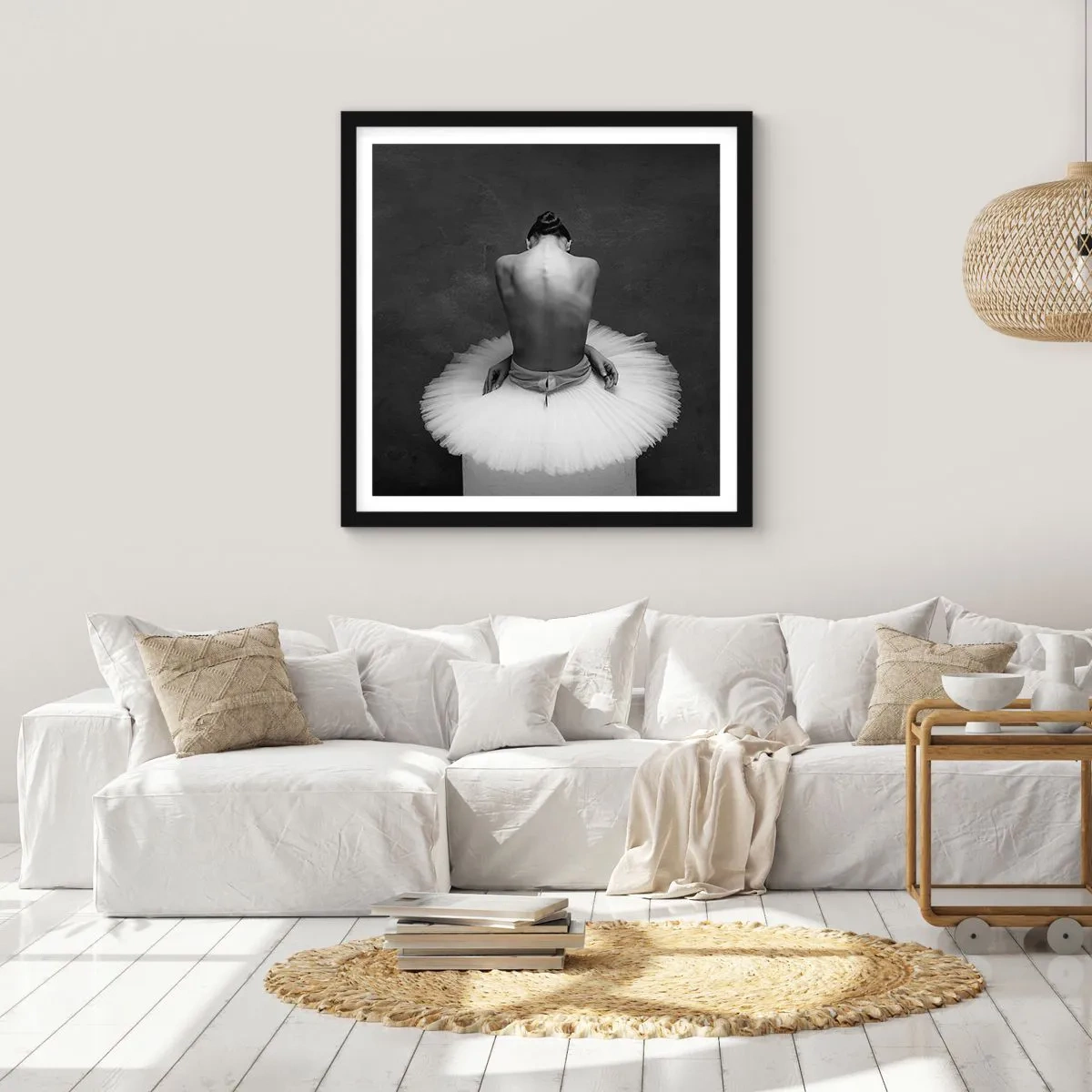 Poster în ramă neagră - Chiar înflorește - 30x30 cm