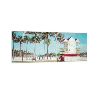 Tablou pe sticlă - O zi frumoasă te așteaptă - 140x50 cm