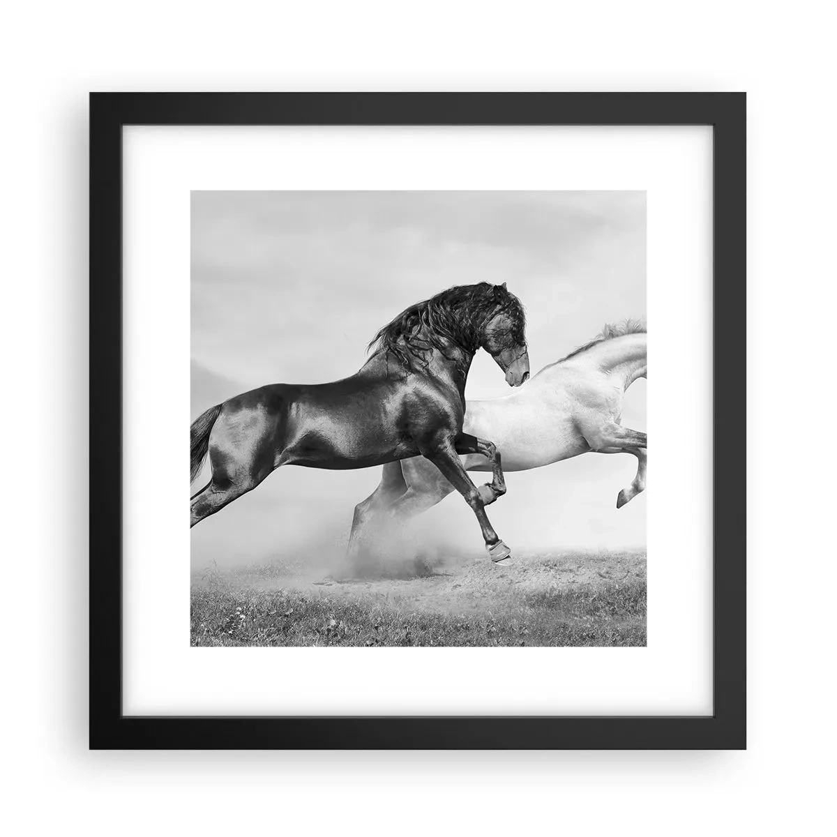 Poster în ramă neagră - Îngeri și demoni - 30x30 cm