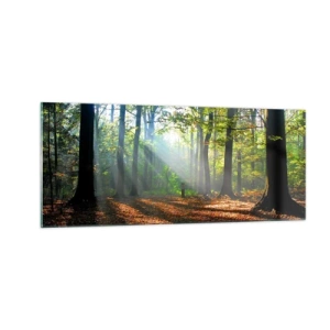 Tablou pe sticlă - Străluciri și umbre - 100x40 cm