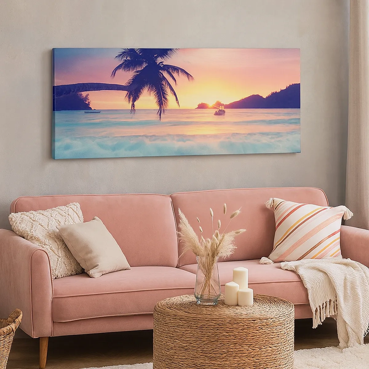 Tablou pe pânză - O seară în golf - 30x30 cm