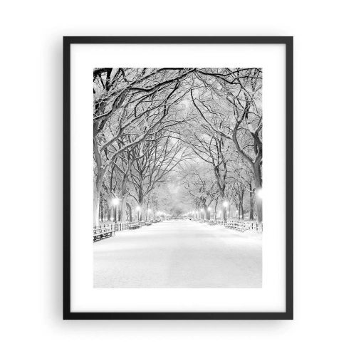 Poster în ramă neagră - Cele patru anotimpuri – iarna - 40x50 cm