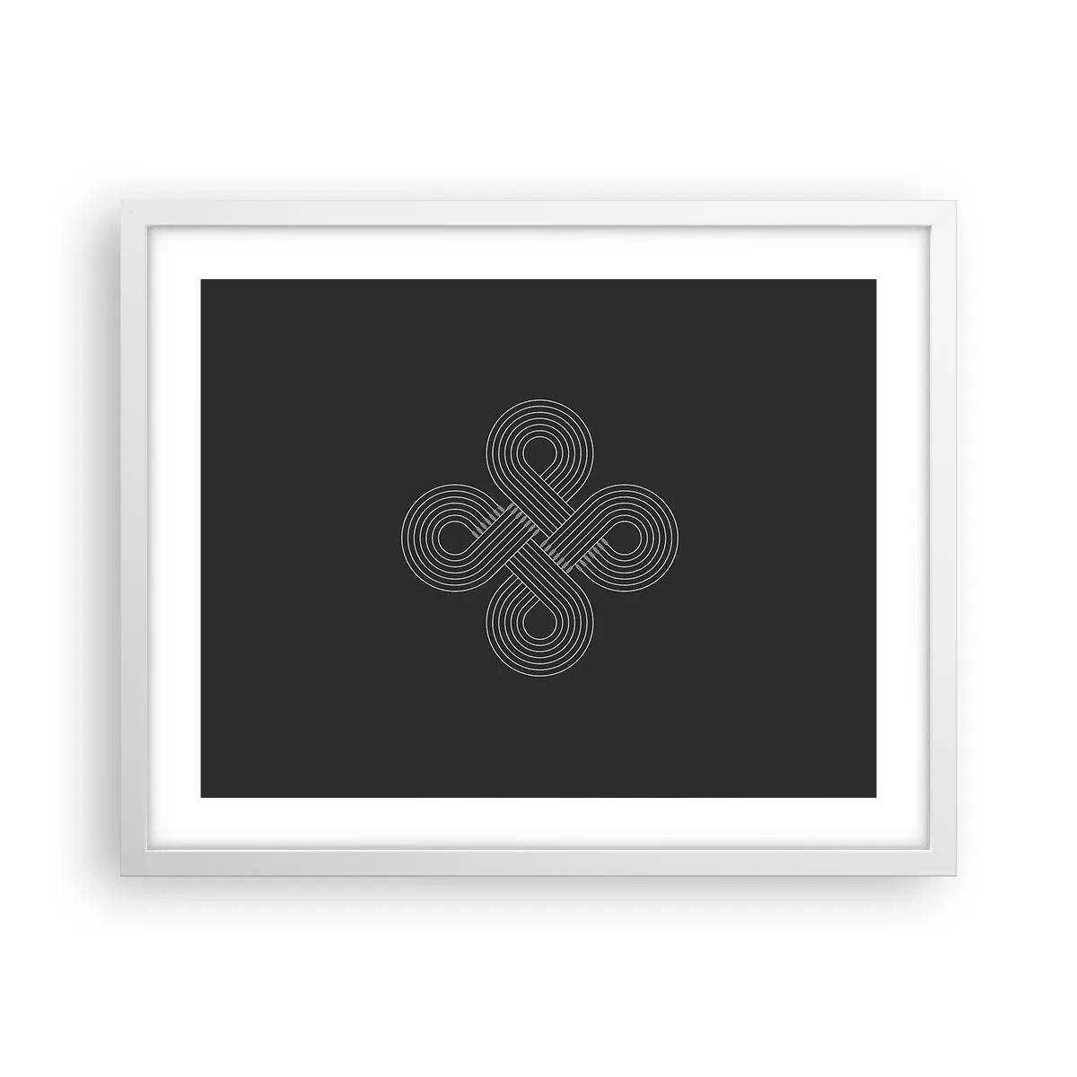 Poster în ramă albă - În spirit celtic - 50x40 cm