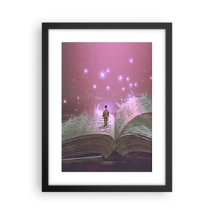 Poster în ramă neagră - O invitație către o altă lume - citiți! - 30x40 cm