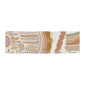 Mostră de Tapet Standard Eco - Secțiuni colorate - Pastel, Boho, Minimalist - 100x30 cm