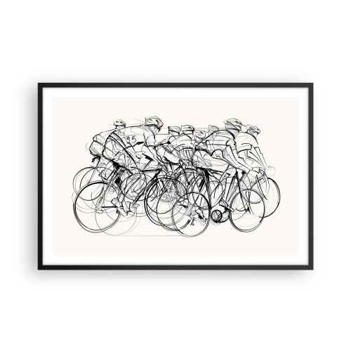 Poster în ramă neagră - Mână în mână - 91x61 cm