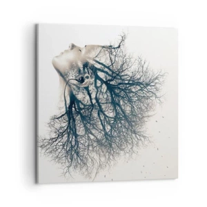 Tablou pe pânză - Ascultând șoapta copacului - 50x50 cm