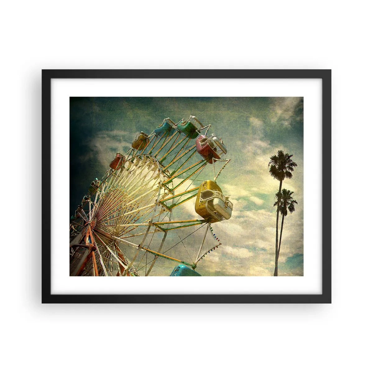 Poster în ramă neagră - Hai la distracție… - 50x40 cm