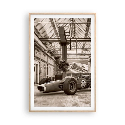 Poster în ramă de stejar deschis - Odihna învingătorului - 61x91 cm