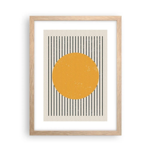 Poster în ramă de stejar deschis - Puterea simplității - 30x40 cm