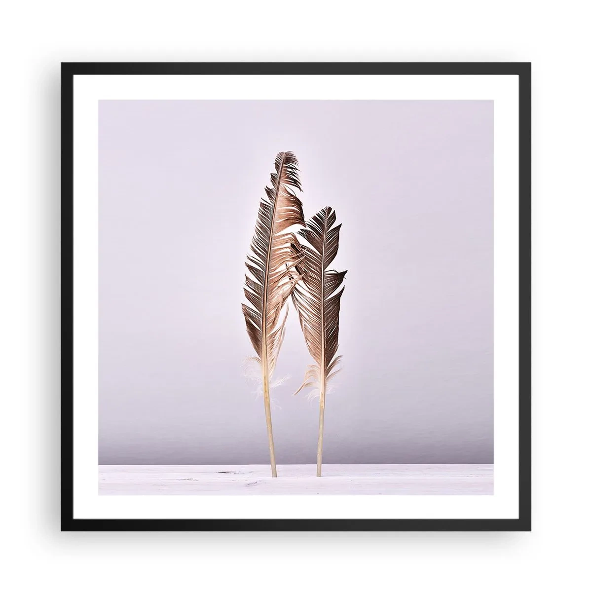 Poster în ramă neagră - Împotriva neantului - 60x60 cm