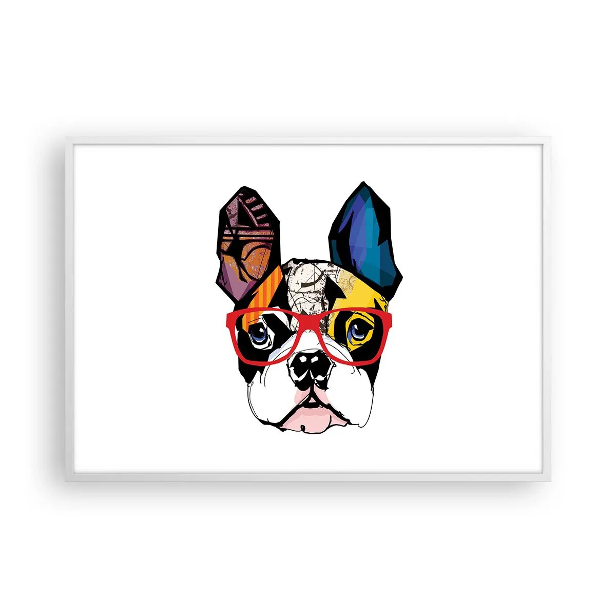 Poster în ramă albă - Intelectualist - 100x70 cm