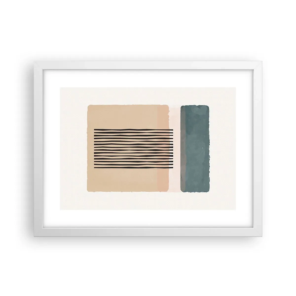 Poster în ramă albă - Totul este în regulă - 40x30 cm