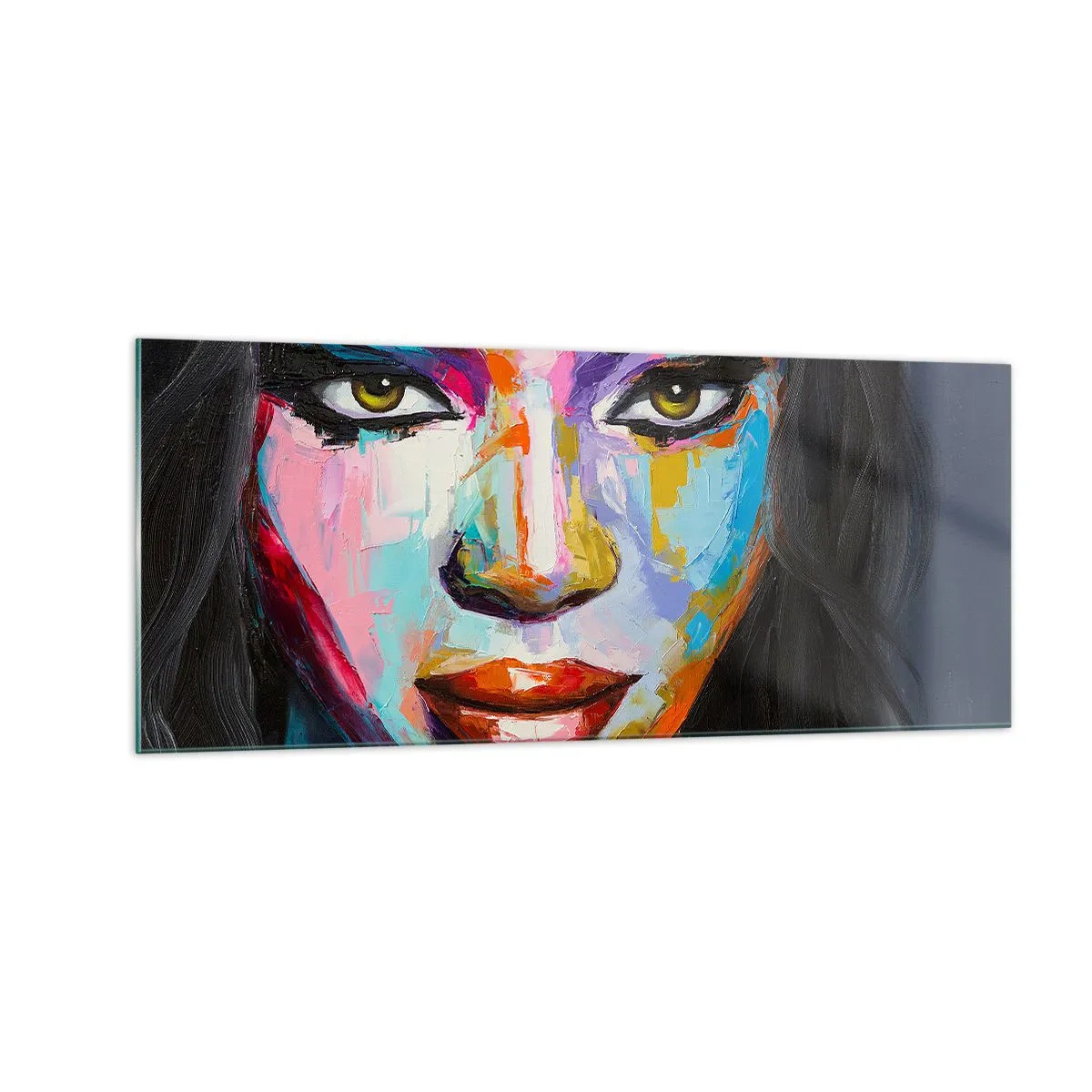 Tablou pe sticlă - Nu-ți poți lua ochii de la - 100x40 cm