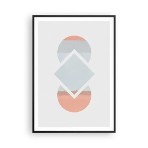 Poster în ramă neagră - Situația este clară - 70x100 cm