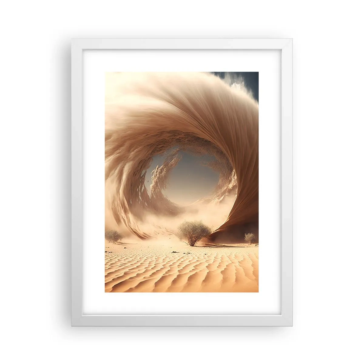 Poster în ramă albă - Portal deschis - 30x40 cm