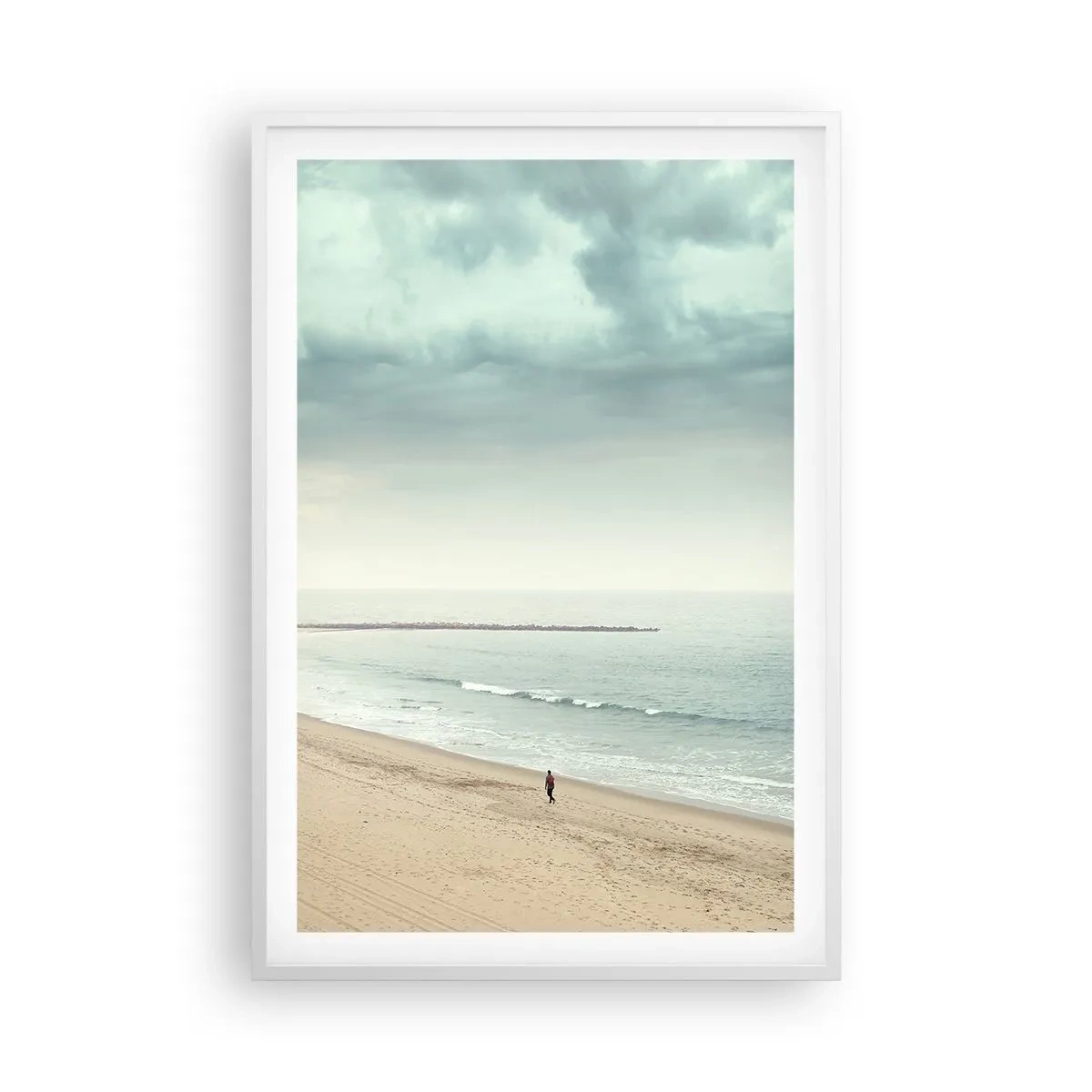 Poster în ramă albă - Căutând liniștea - 61x91 cm