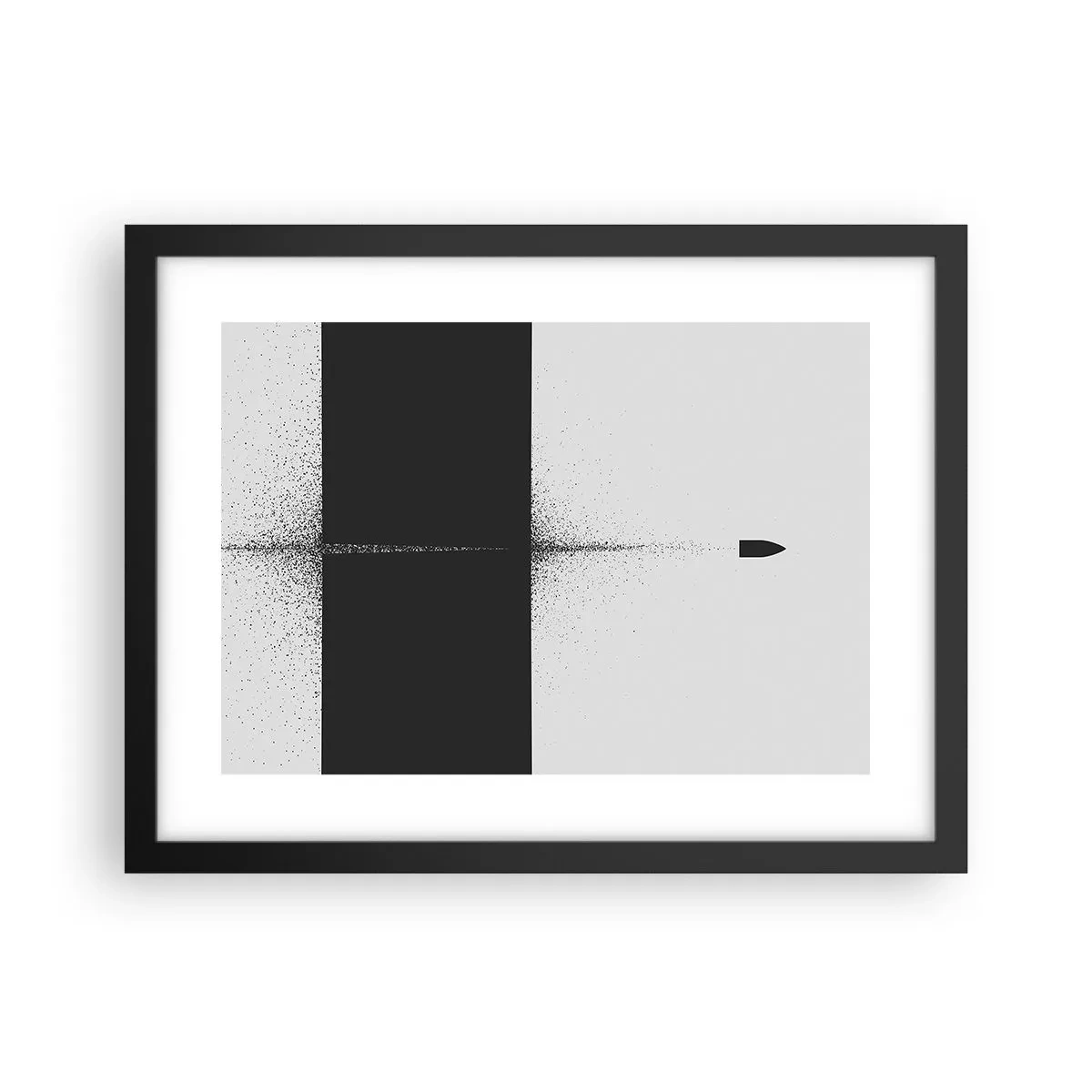 Poster în ramă neagră - Direct la țintă - 40x30 cm