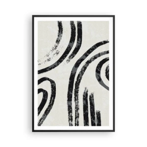 Poster în ramă neagră - Pe jumătate oprit - 70x100 cm