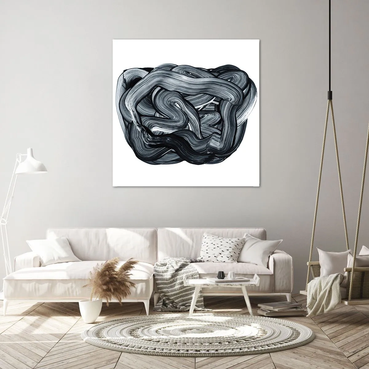 Tablou pe pânză - Nu este atât de simplu - 50x50 cm