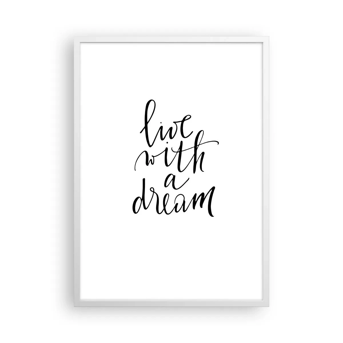 Poster în ramă albă - Of course - 50x70 cm