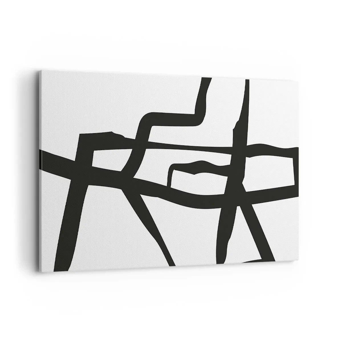Tablou pe pânză - Construcție în alb și negru - 120x80 cm