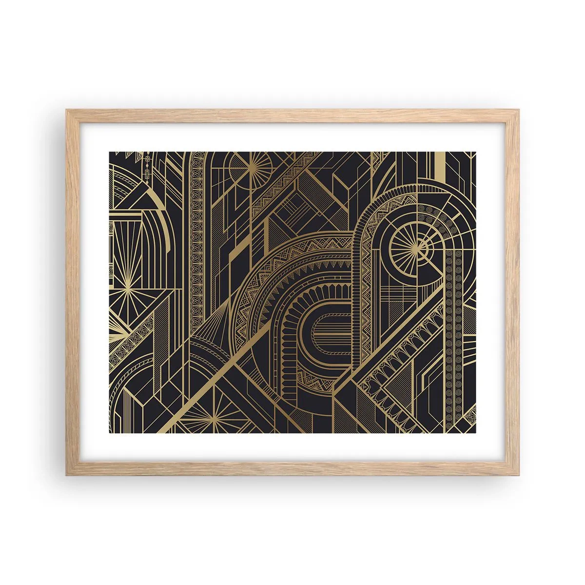 Poster în ramă de stejar deschis - Concepte, idei, planuri - 50x40 cm