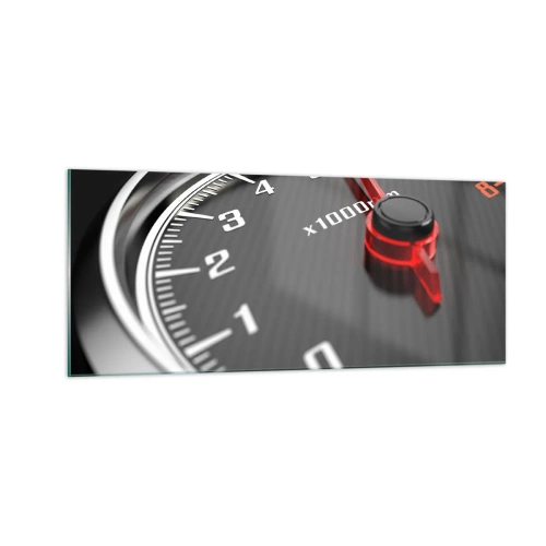 Tablou pe sticlă - Bag-o în viteză! - 100x40 cm