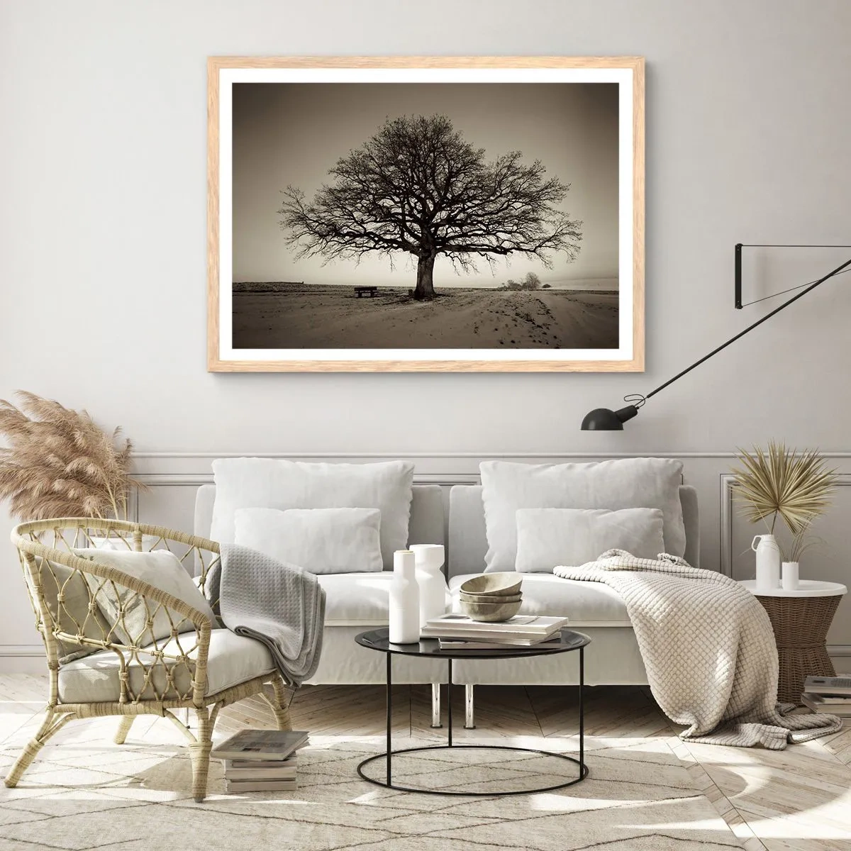 Poster în ramă de stejar deschis - De aici până în veșnicie - 91x61 cm