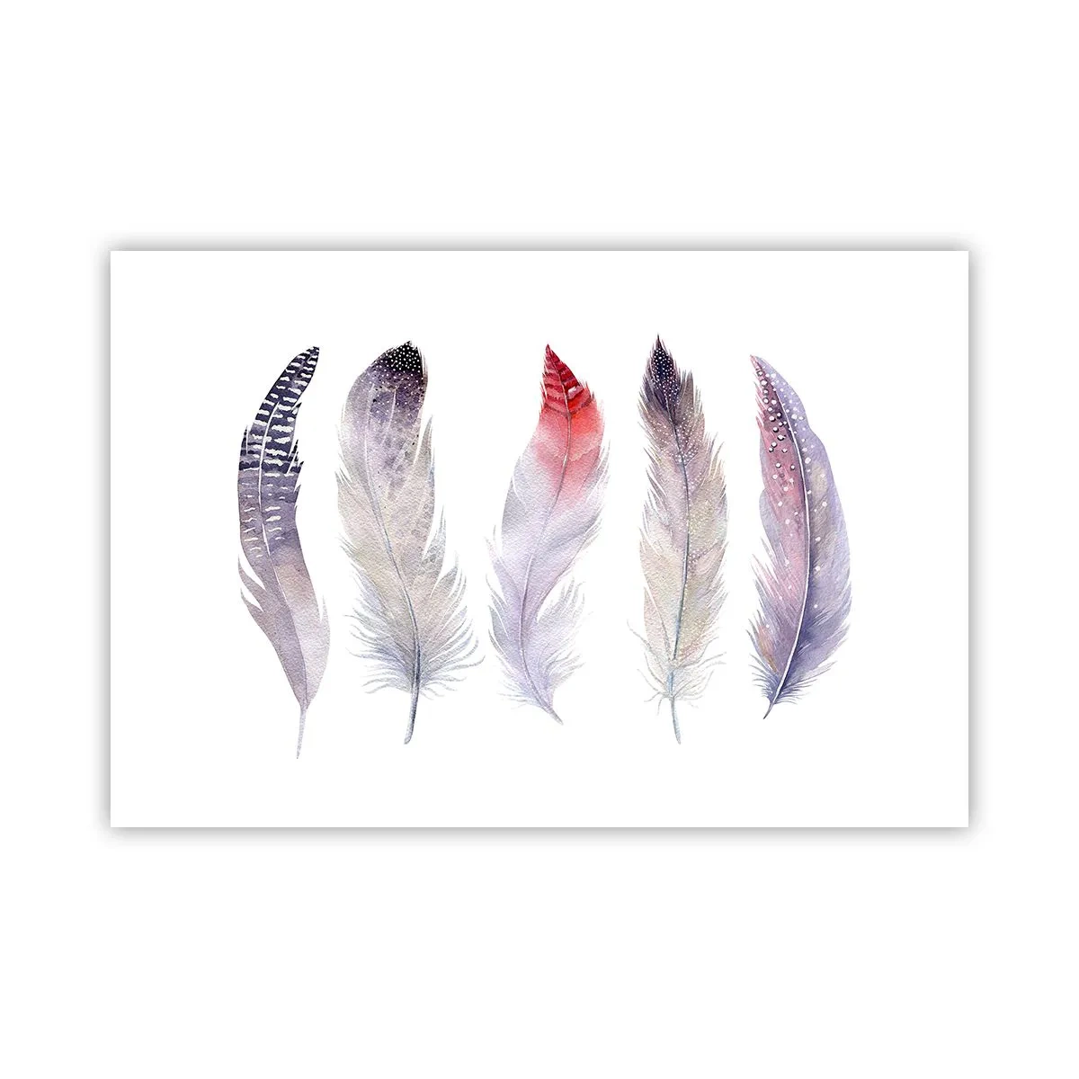 Poster - Delicate ca o ceață multicoloră - 91x61 cm