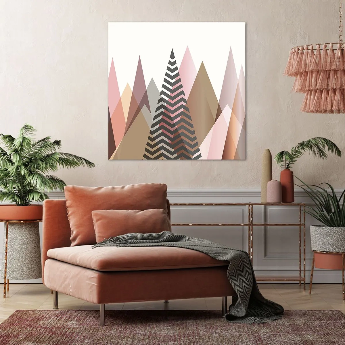 Tablou pe pânză - Construcție piramidală - 60x60 cm