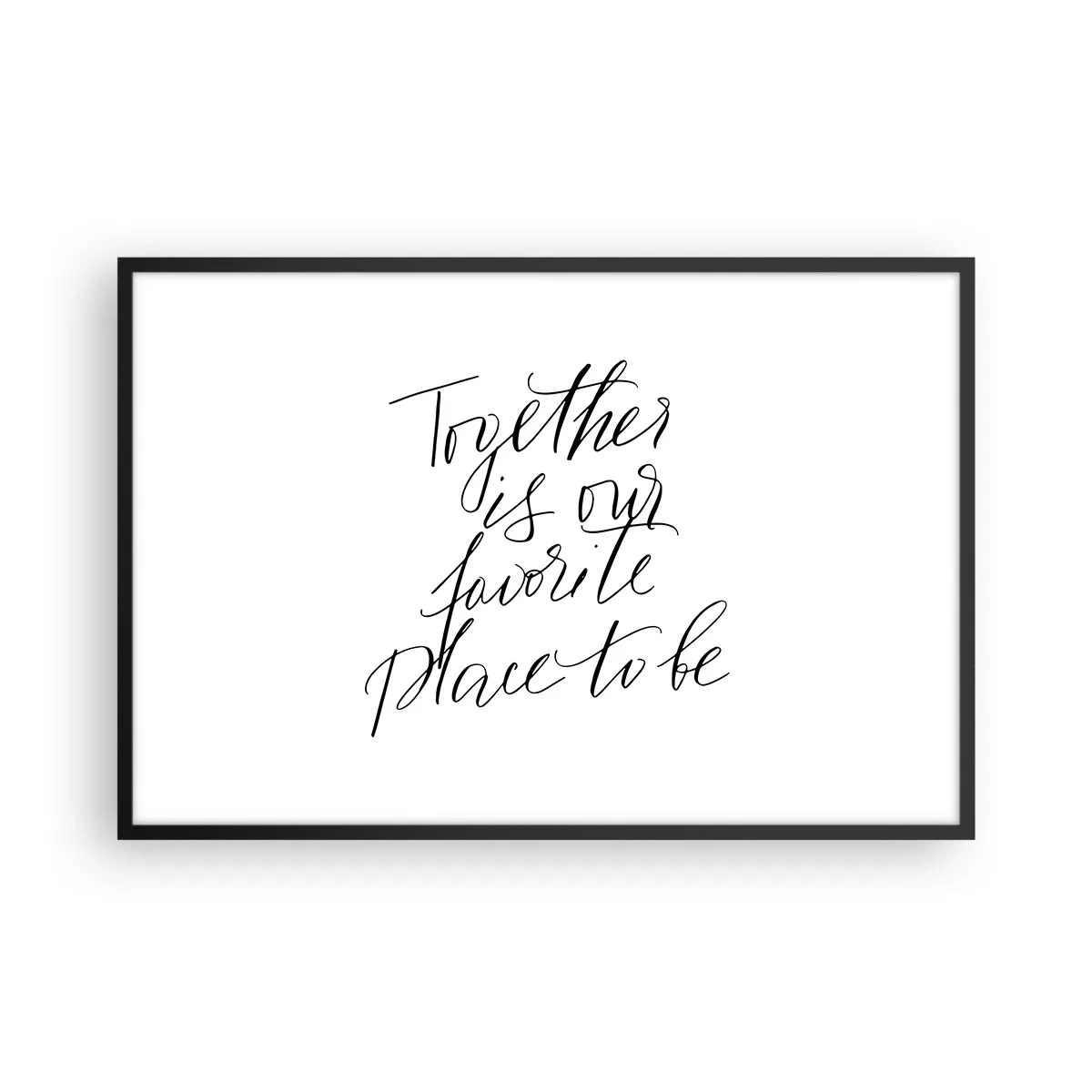 Poster în ramă neagră - O simți și tu? - 91x61 cm