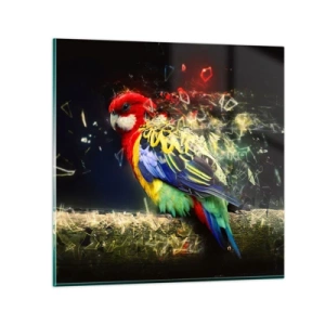 Tablou pe sticlă - Mesagerul strălucirii - 30x30 cm