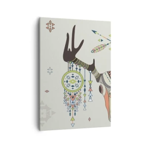 Tablou pe pânză - Trofeul vânătorului indian - 50x70 cm