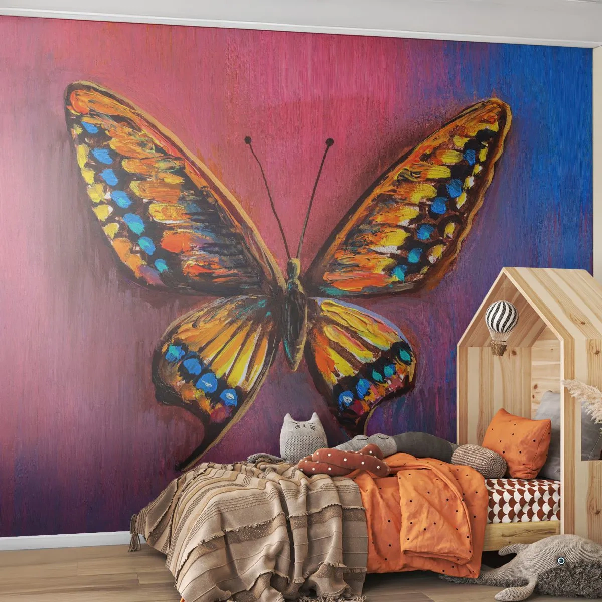 Tapet Premium Sand - O bijuterie a naturii - Fluture, Bucată, Pictura - 100x70 cm