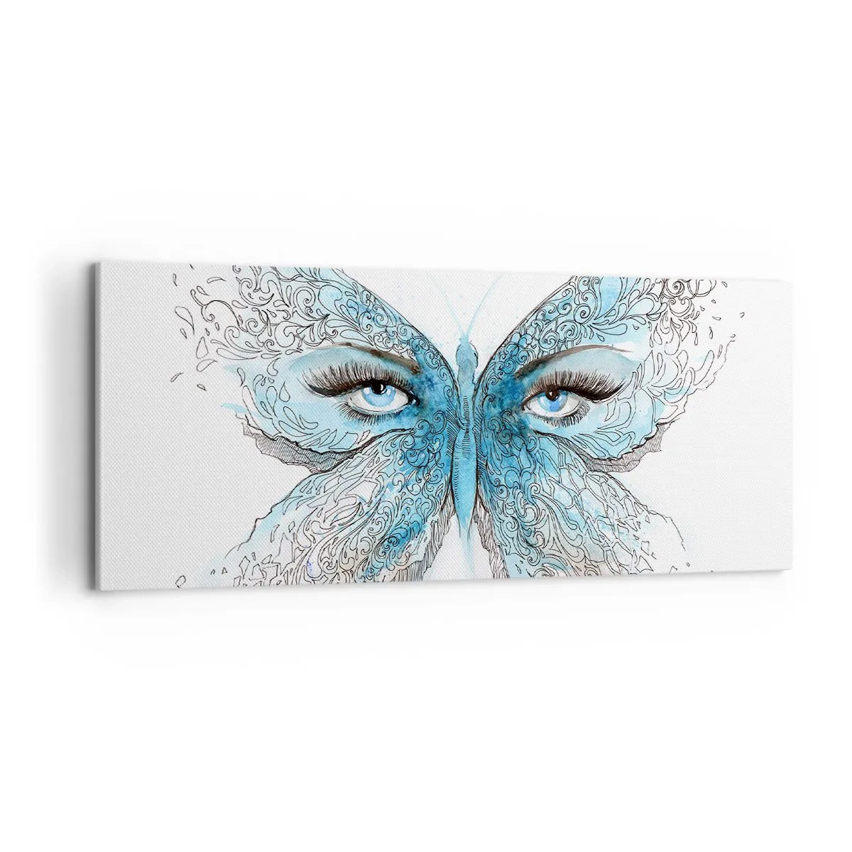 Tablou pe pânză - Polyommatus eros - 100x40 cm