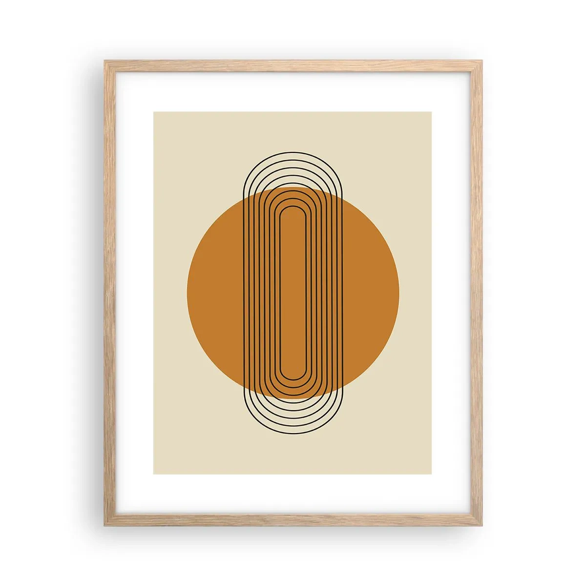 Poster în ramă de stejar deschis - Planul perfect - 40x50 cm