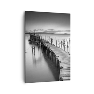 Tablou pe pânză - Liniștea unui țărm uitat - 50x70 cm