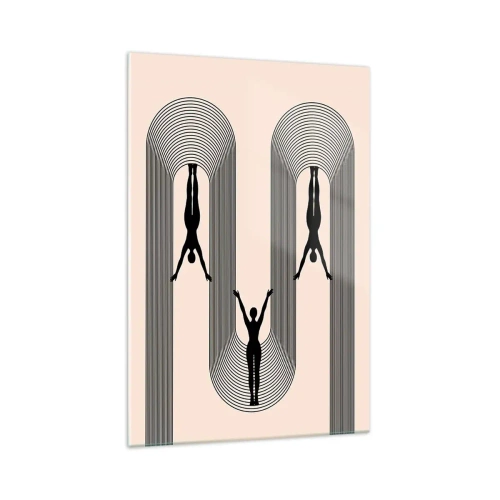 Tablou pe sticlă - Cu susul în jos - 70x100 cm