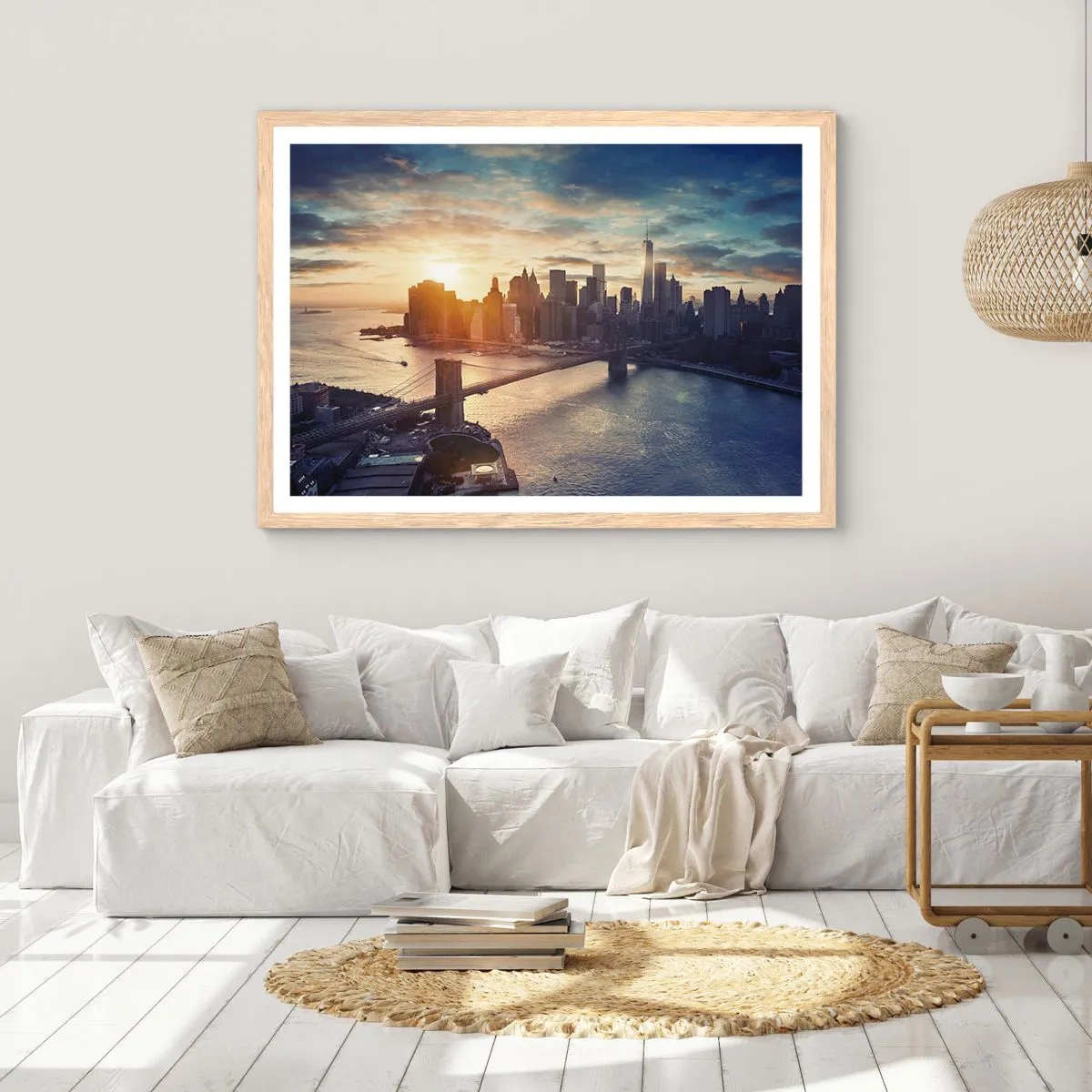 Poster în ramă de stejar deschis - Un monument al culturii occidentale - 40x30 cm