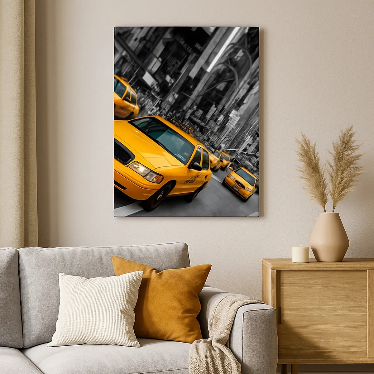 Tablou pe pânză - Picături de soare la New York - 50x70 cm