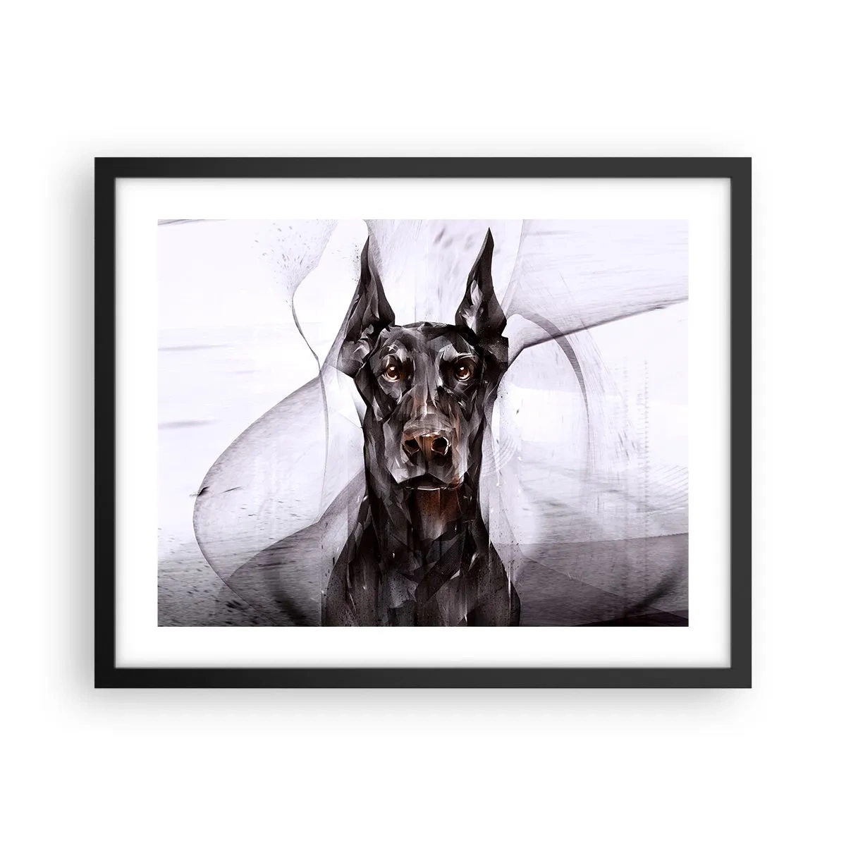 Poster în ramă neagră - Născut cu noblețe - 50x40 cm