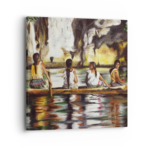 Tablou pe pânză - Într-un paradis polinezian - 40x40 cm