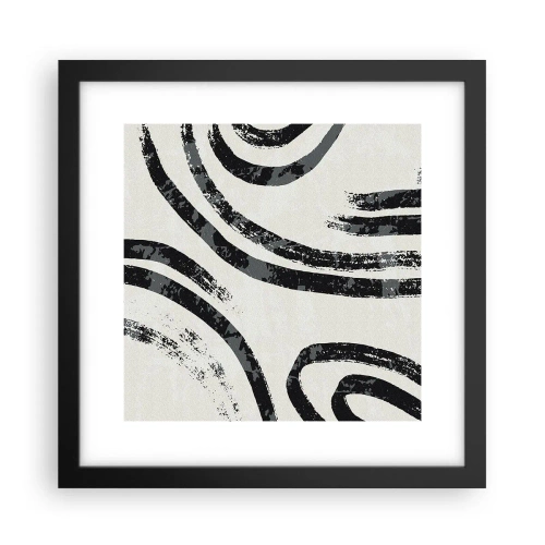 Poster în ramă neagră - Pe jumătate oprit - 30x30 cm